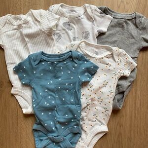 Blue Star Print Kids One Piece